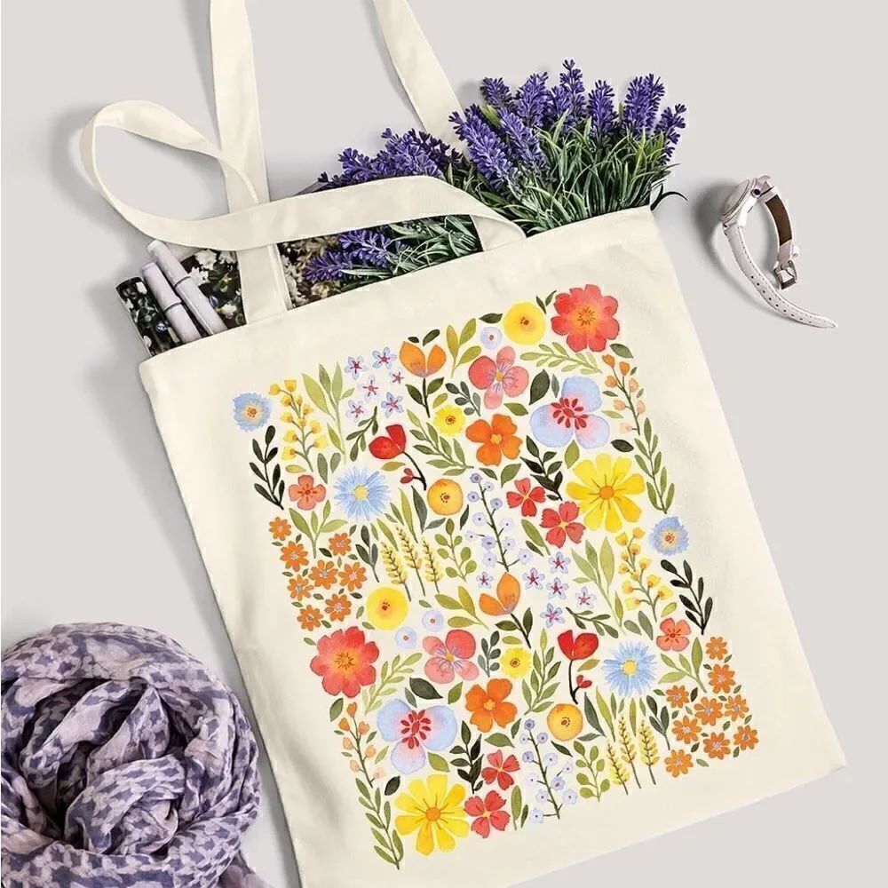 Printed canvas bag 